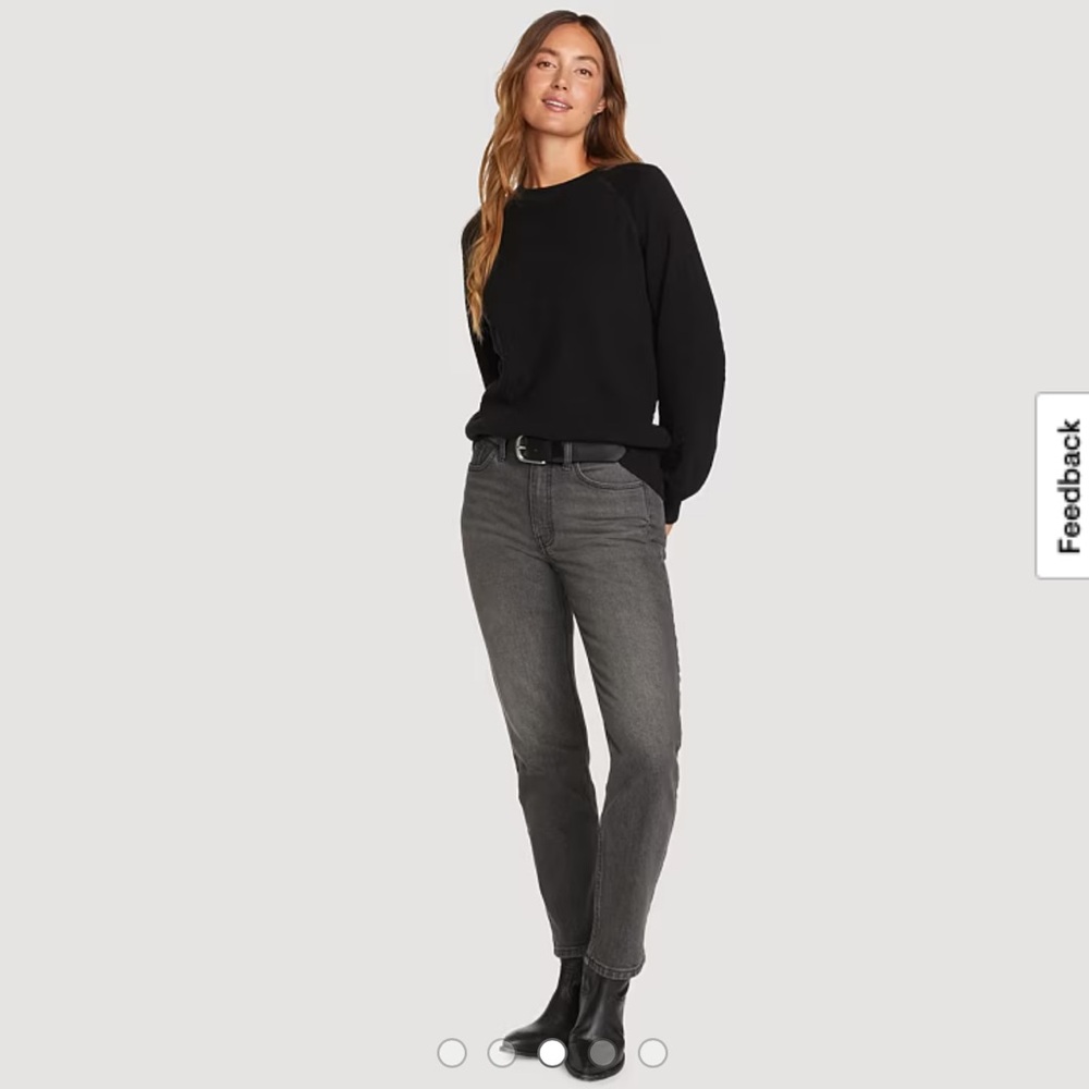 Eddie Bauer Women's authentic Voyager High-Rise Jeans - Gray